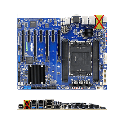 HPM-SRSUAL - Server Class ATX Motherboard, supports 4th Gen. Intel® Xeon® Scalable Processor, 2 LAN